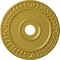 Ekena Millwork Wreath Ceiling Medallion (Fits Canopies up to 6"), 21 1/8"OD x 3 5/8"ID x 7/8"P, Rich Gold CM21WRRGS - alternate 1